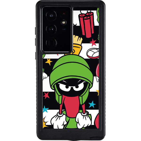 Looney Tunes Marvin the Martian Striped Patches Galaxy S24 Ultra Case ...