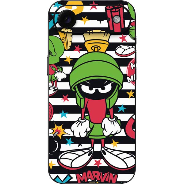 Looney Tunes Marvin the Martian Striped Patches iPhone 17 Air Skin