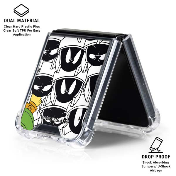 Looney Tunes Marvin the Martian Super Sized Galaxy Z Flip7 Clear Case