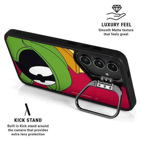 Looney Tunes Marvin The Martian Zoomed In Galaxy S26 Kickstand Case