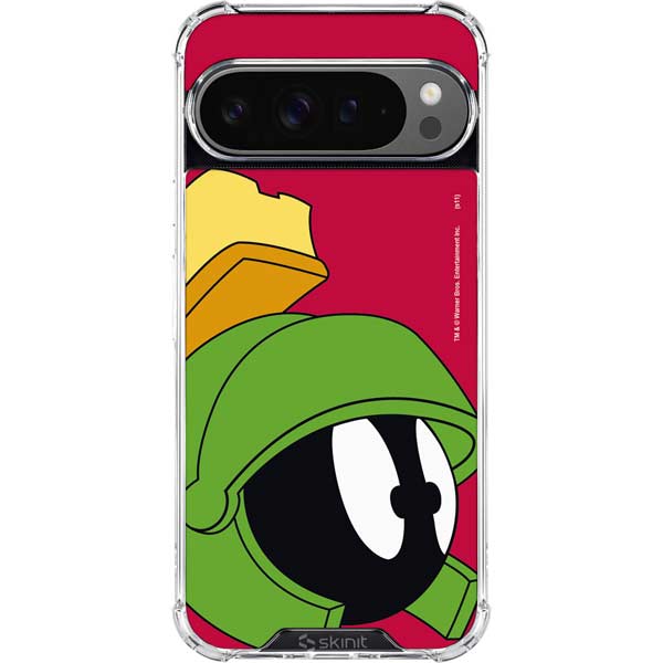 Looney Tunes Marvin The Martian Zoomed In Google Pixel 10 Pro XL Clear Case