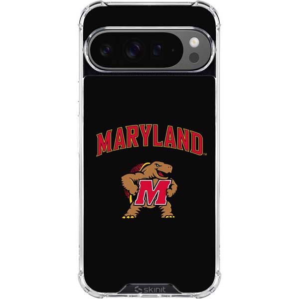 University of Maryland Collegiate Text Google Pixel 10 Pro Clear Case