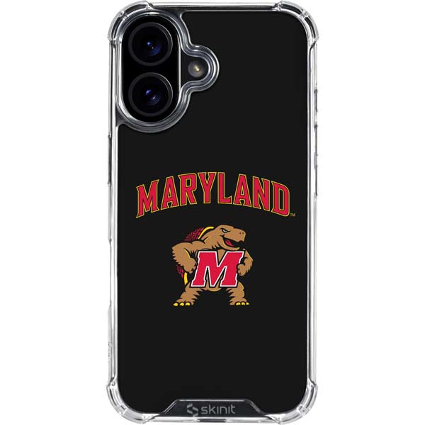 University of Maryland Collegiate Text iPhone 17 Clear Case