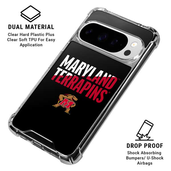University of Maryland Terrapins Athletic Marks Google Pixel 10 Pro Clear Case