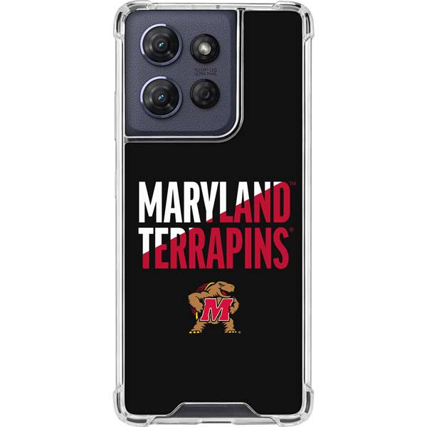 University of Maryland Terrapins Athletic Marks Moto G Power 5G (2025) Clear Case