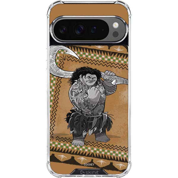 Disney Princess Moana Maui Portrait Google Pixel 10 Pro Clear Case
