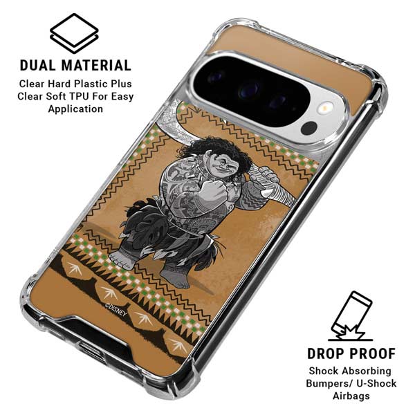 Disney Princess Moana Maui Portrait Google Pixel 10 Pro Clear Case
