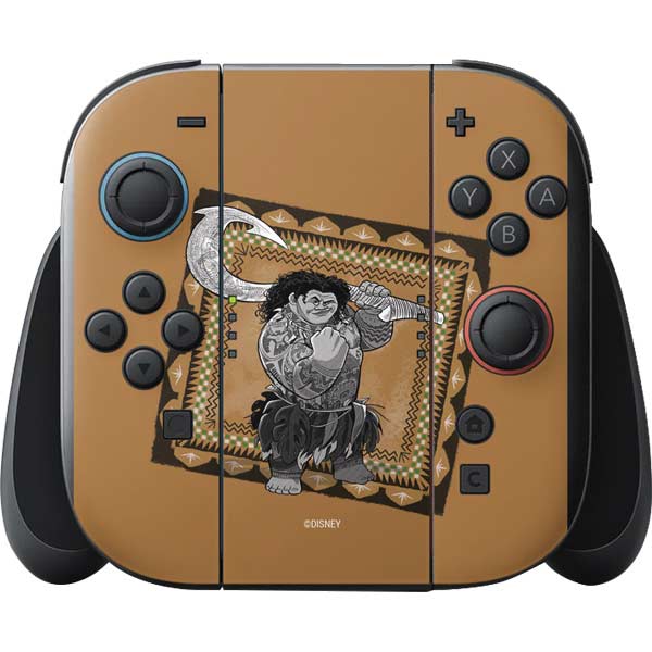Disney Princess Moana Maui Portrait Nintendo Switch 2 (2025) with Joy-Con Skin