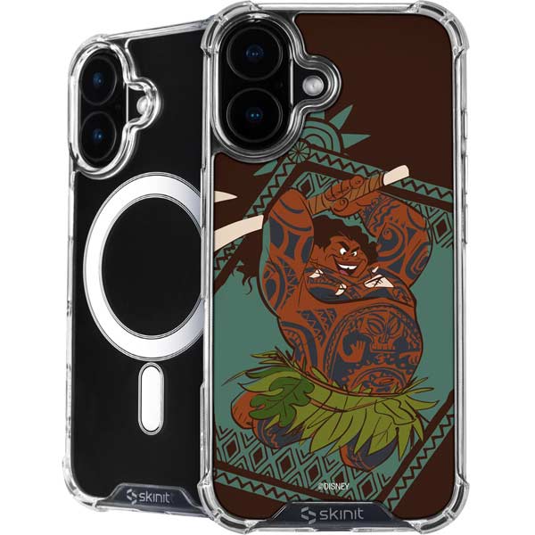 Disney Princess Moana Maui Ready To Fight iPhone 16 Plus MagSafe Case
