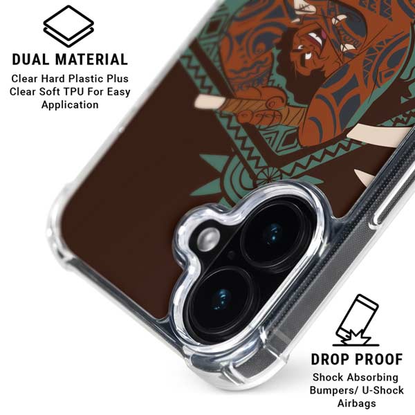 Disney Princess Moana Maui Ready To Fight iPhone 16 Plus MagSafe Case