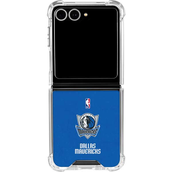 NBA Dallas Mavericks Distressed Galaxy Z Flip7 Clear Case