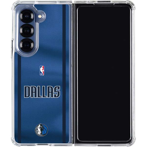 NBA Dallas Mavericks Jersey Galaxy Z Fold7 Clear Case