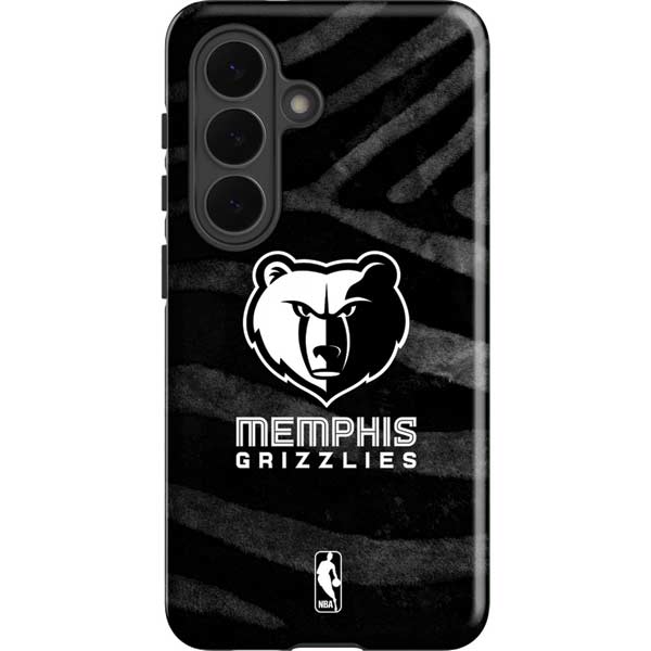 NBA Memphis Grizzlies Black Animal Print Galaxy S26 Impact Case