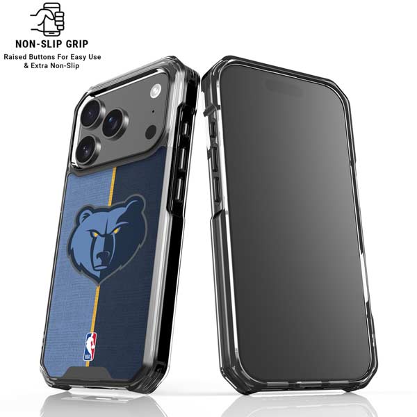 NBA Memphis Grizzlies Canvas iPhone 17 Pro Clear Case
