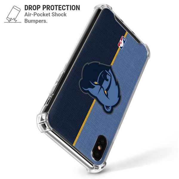 NBA Memphis Grizzlies Canvas iPhone X/XS Clear Case