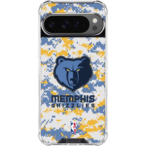NBA Memphis Grizzlies Digi Camo Google Pixel 10 Pro Clear Case