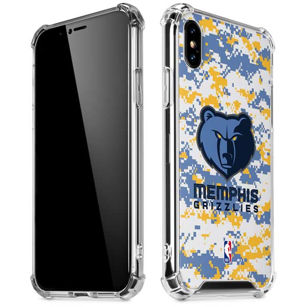 NBA Memphis Grizzlies Digi Camo iPhone X/XS Clear Case