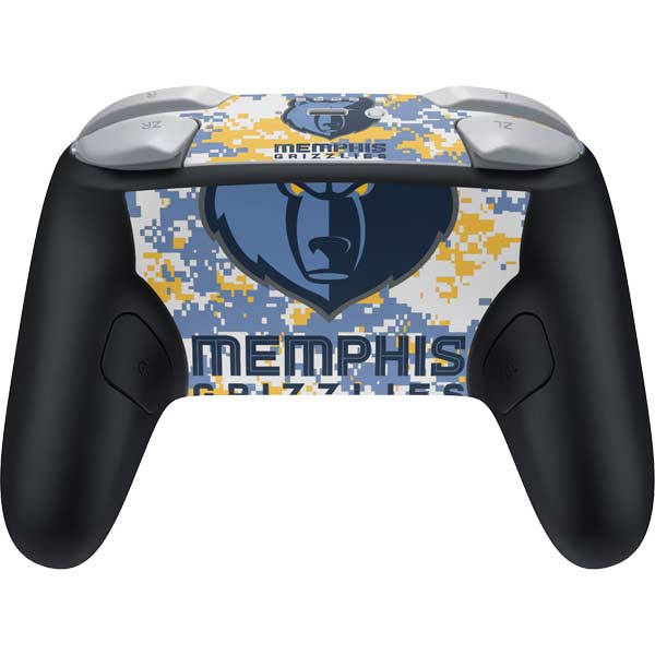 NBA Memphis Grizzlies Digi Camo Nintendo Switch 2 (2025) Pro Controller Skin