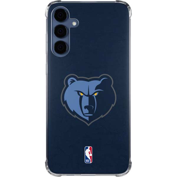 NBA Memphis Grizzlies Distressed Galaxy A35 5G Clear Case