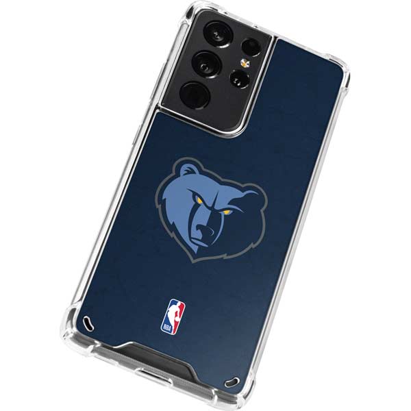 NBA Memphis Grizzlies Distressed Galaxy S21 Ultra 5G Clear Case