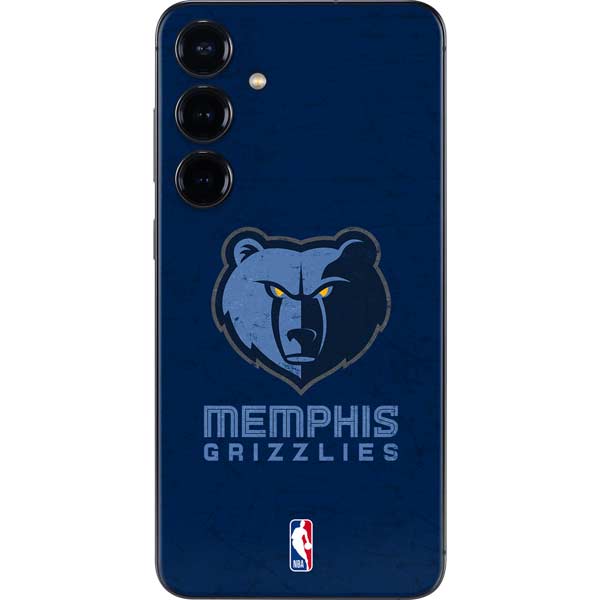 NBA Memphis Grizzlies Distressed Galaxy S25 Skin