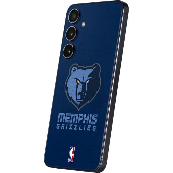 NBA Memphis Grizzlies Distressed Galaxy S25 Skin