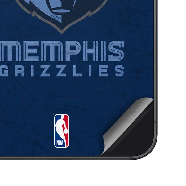 NBA Memphis Grizzlies Distressed Galaxy S25 Skin