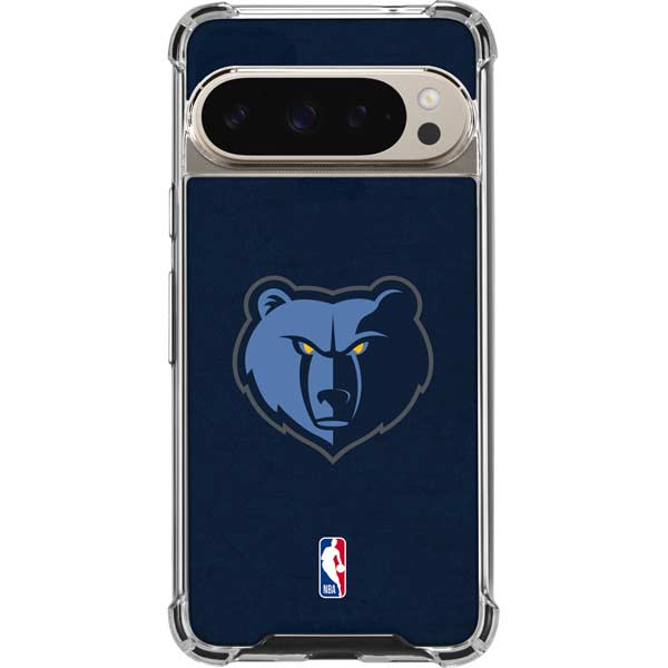 NBA Memphis Grizzlies Distressed Google Pixel 9 Pro XL Clear Case