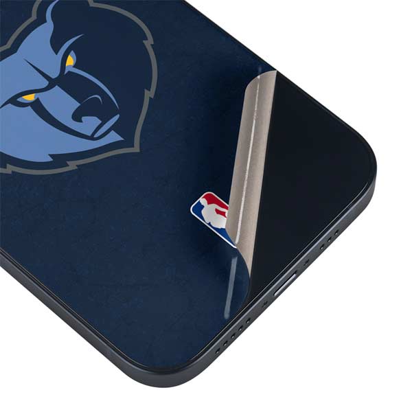 NBA Memphis Grizzlies Distressed iPhone 15 Skin
