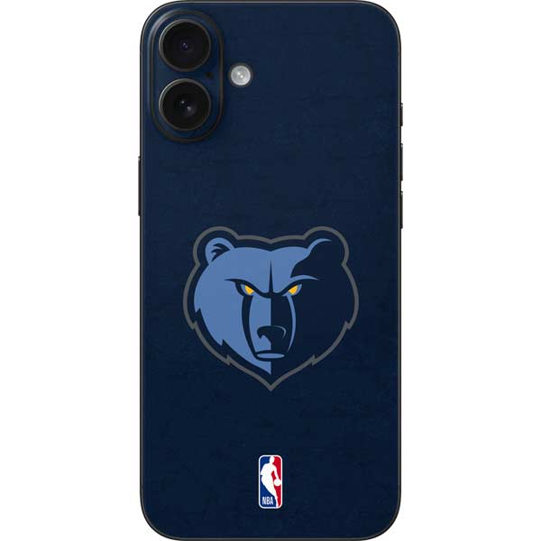 NBA Memphis Grizzlies Distressed iPhone 16 Plus Skin