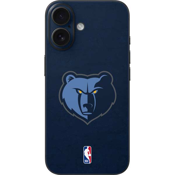 NBA Memphis Grizzlies Distressed iPhone 16 Skin