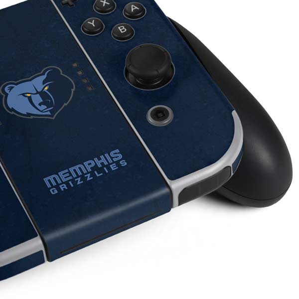 NBA Memphis Grizzlies Distressed Nintendo Switch OLED (2021) Skin