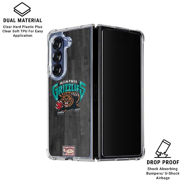 NBA Memphis Grizzlies Hardwood Classics Galaxy Z Fold7 Clear Case