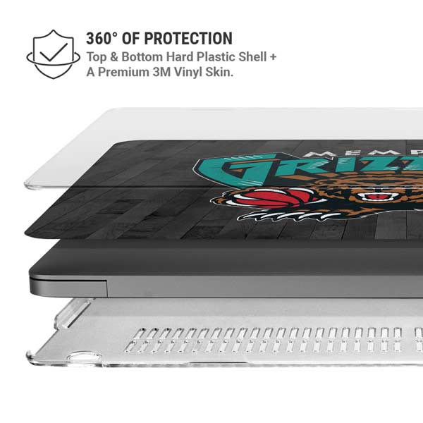 NBA Memphis Grizzlies Hardwood Classics MacBook Pro 14in (2021-24) Case plus Skin