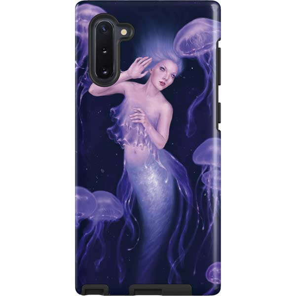 Mermaid and Jellyfish by Rachel Anderson Galaxy Cases