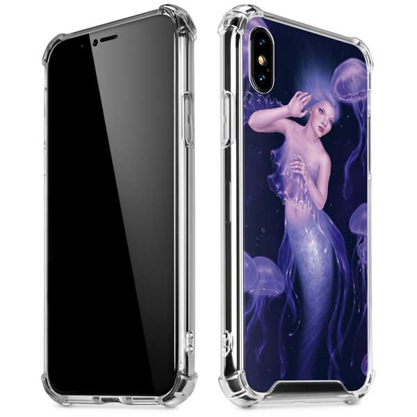 Mermaid and Jellyfish by Rachel Anderson iPhone X/XS Clear Case