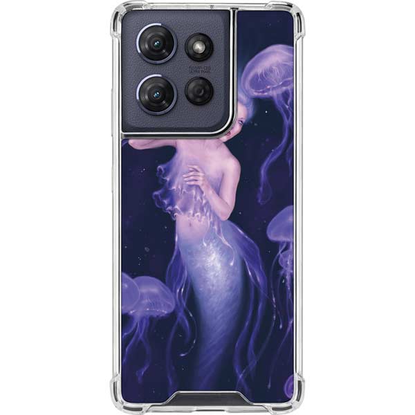 Mermaid and Jellyfish by Rachel Anderson Moto G 5G (2025) Clear Case