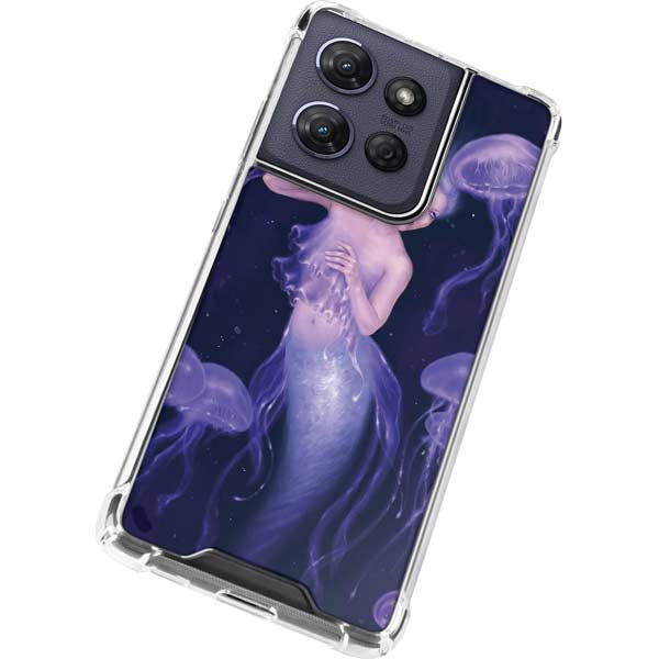 Mermaid and Jellyfish by Rachel Anderson Moto G 5G (2025) Clear Case