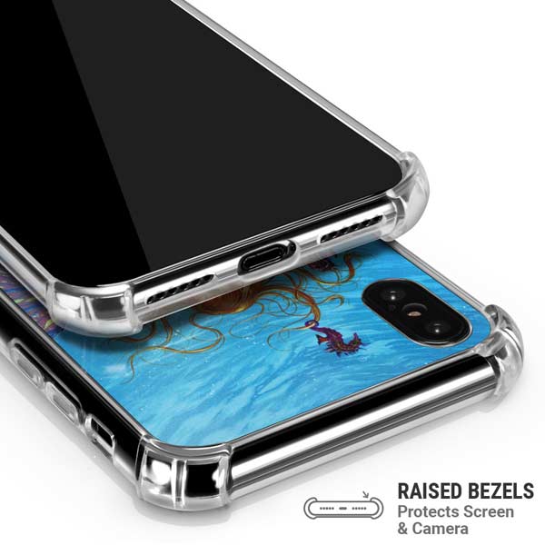 Mermaid Water Fairy by Ed Beard Jr iPhone X/XS Clear Case