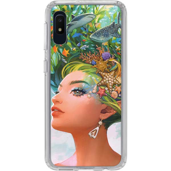 Mermaid with Sea Stars in Her Hair by Ivy Dolamore Galaxy Cases