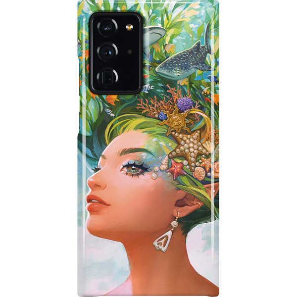 Mermaid with Sea Stars in Her Hair by Ivy Dolamore Galaxy Cases