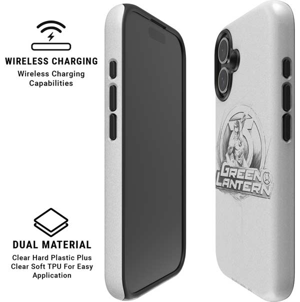 DC Comics Green Lantern Sketch Art Action Pose iPhone 16 Magsafe Impact Case