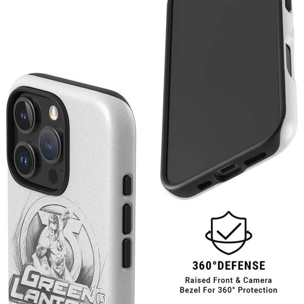 DC Comics Green Lantern Sketch Art Action Pose iPhone 16 Pro Max Magsafe Impact Case