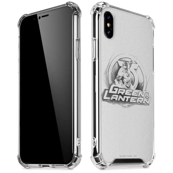 DC Comics Green Lantern Sketch Art Action Pose iPhone X/XS Clear Case