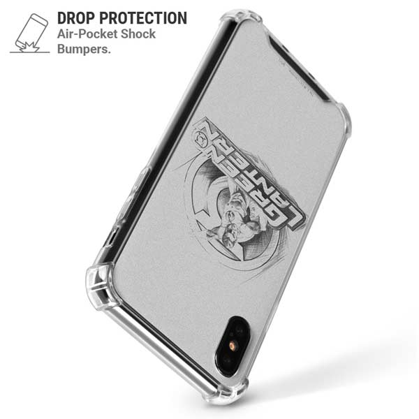 DC Comics Green Lantern Sketch Art Action Pose iPhone X/XS Clear Case