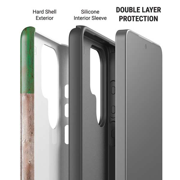 Mexican Flag Dark Wood Galaxy S26 Ultra Impact Case