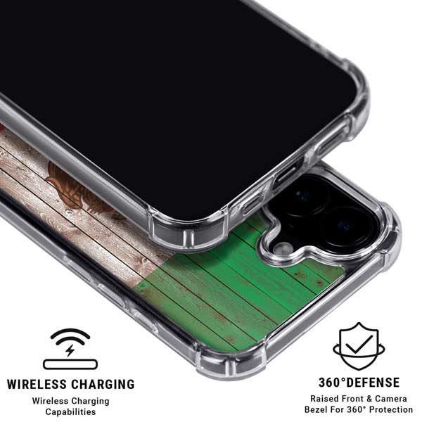 Mexican Flag Dark Wood iPhone 17 MagSafe Case