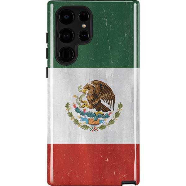 Mexico Flag Distressed Galaxy Cases