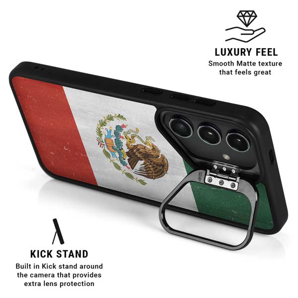 Mexico Flag Distressed Galaxy S26 Ultra Kickstand Case