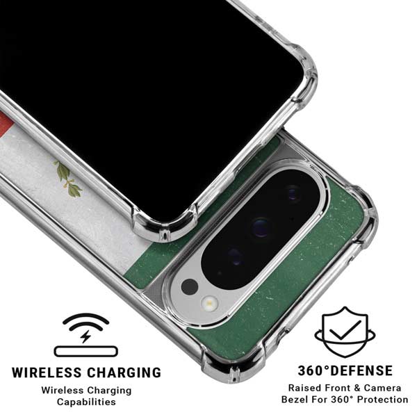 Mexico Flag Distressed Google Pixel 10 Pro XL Clear Case